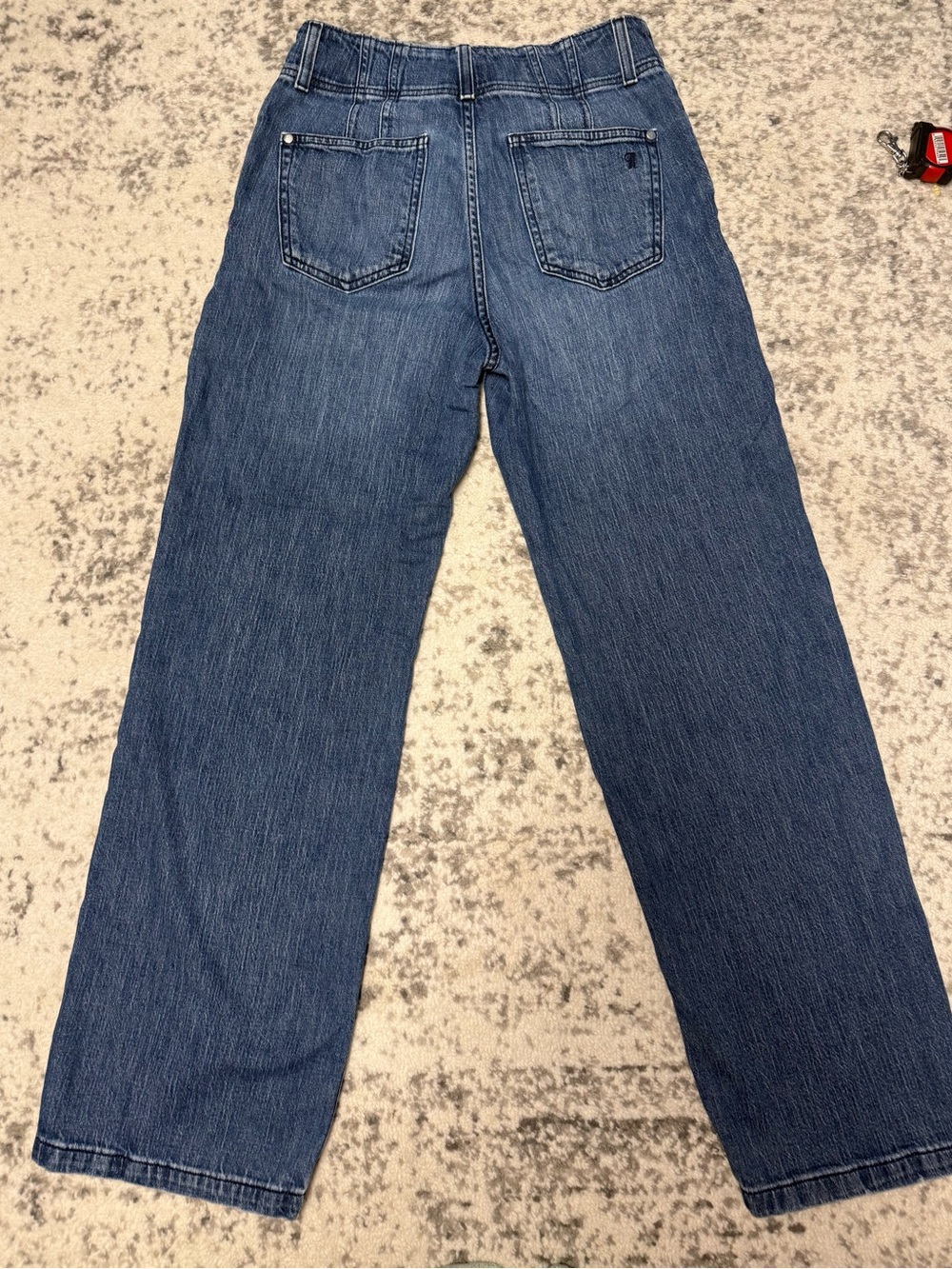 Pilcro Anthropologie Relaxed Elastic-Back Wide-Leg Denim Pants Size 25 Medium Wa - Picture 10 of 13